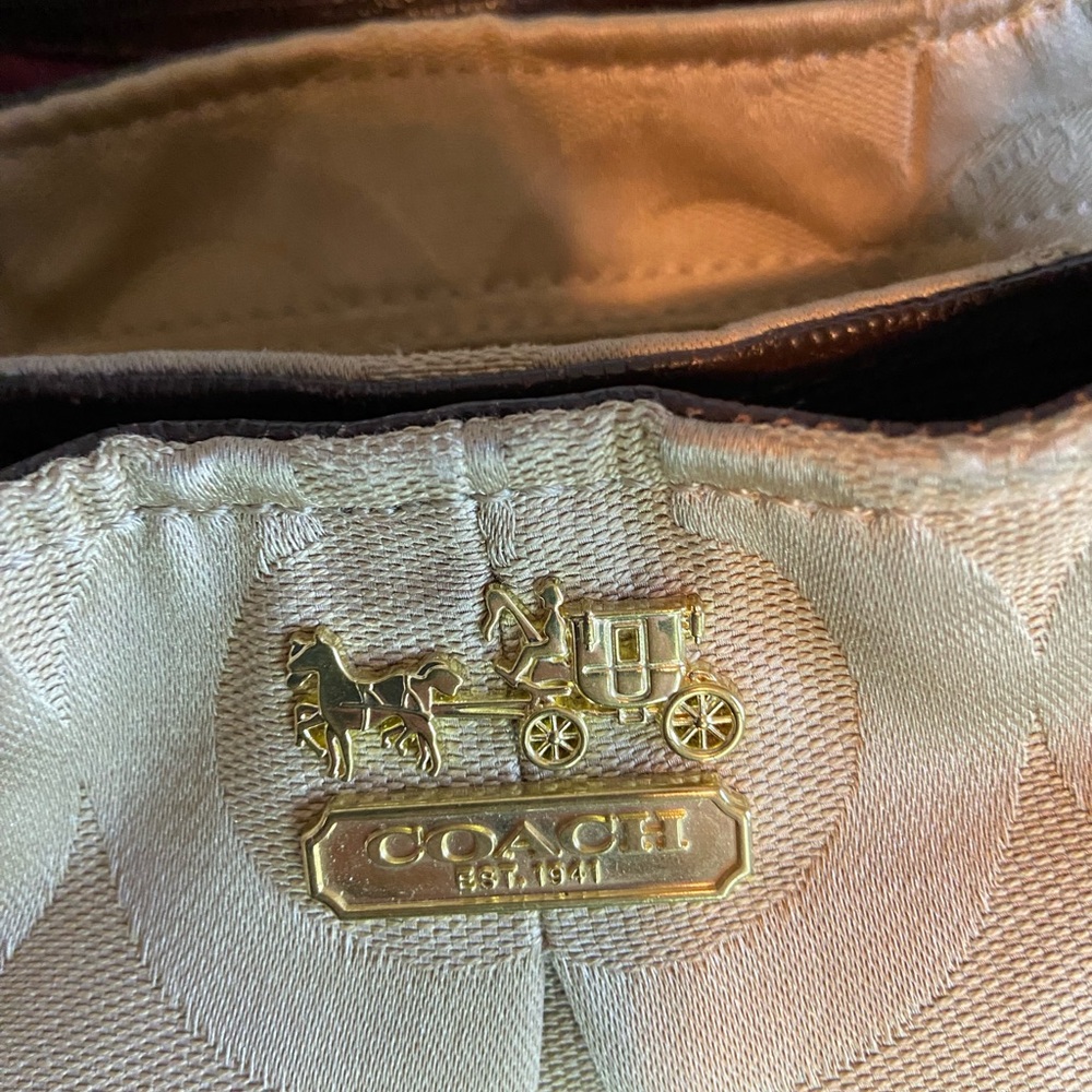Coach Maggie Madison Signature Canvas/Leather Shoulder Bag - Picture 3 of 14